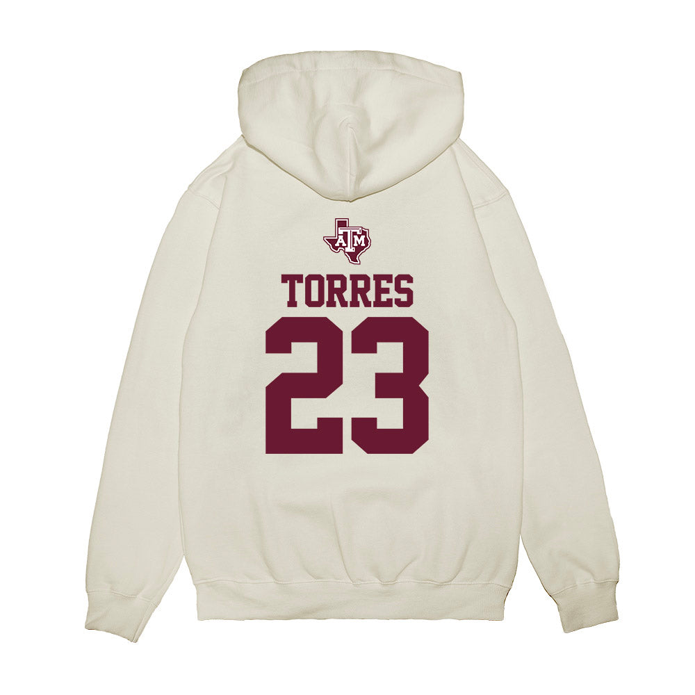 Texas A&M - NCAA Softball : Milan Torres - USA Premium Hooded Sweatshirt-1