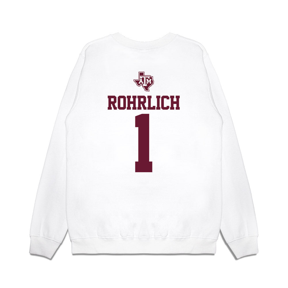 Texas A&M - NCAA Softball : Reagan Rohrlich - USA Premium Crewneck Sweatshirt-1