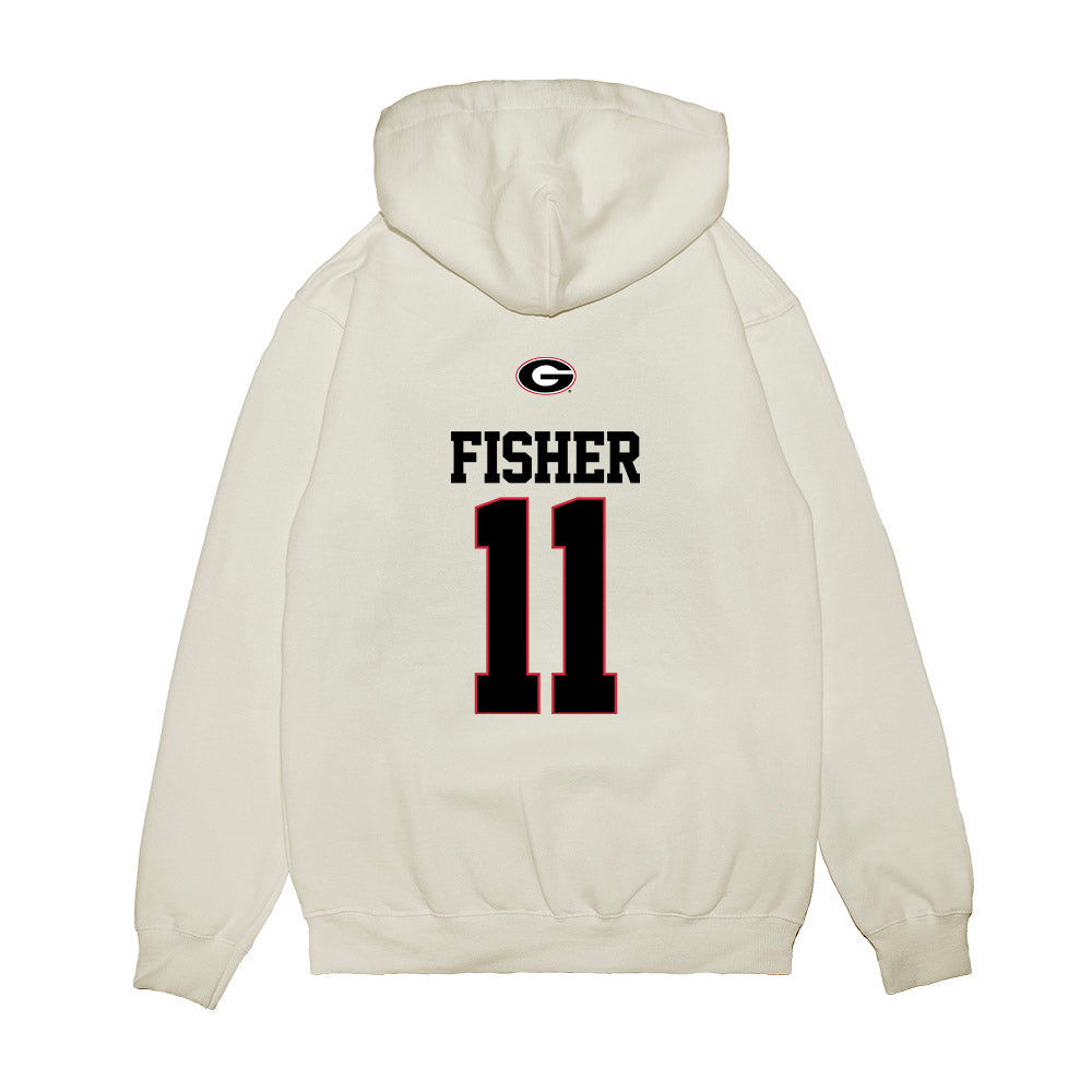 Georgia - NCAA Softball : Addisen Fisher - USA Raglan Premium Hooded Sweatshirt-1