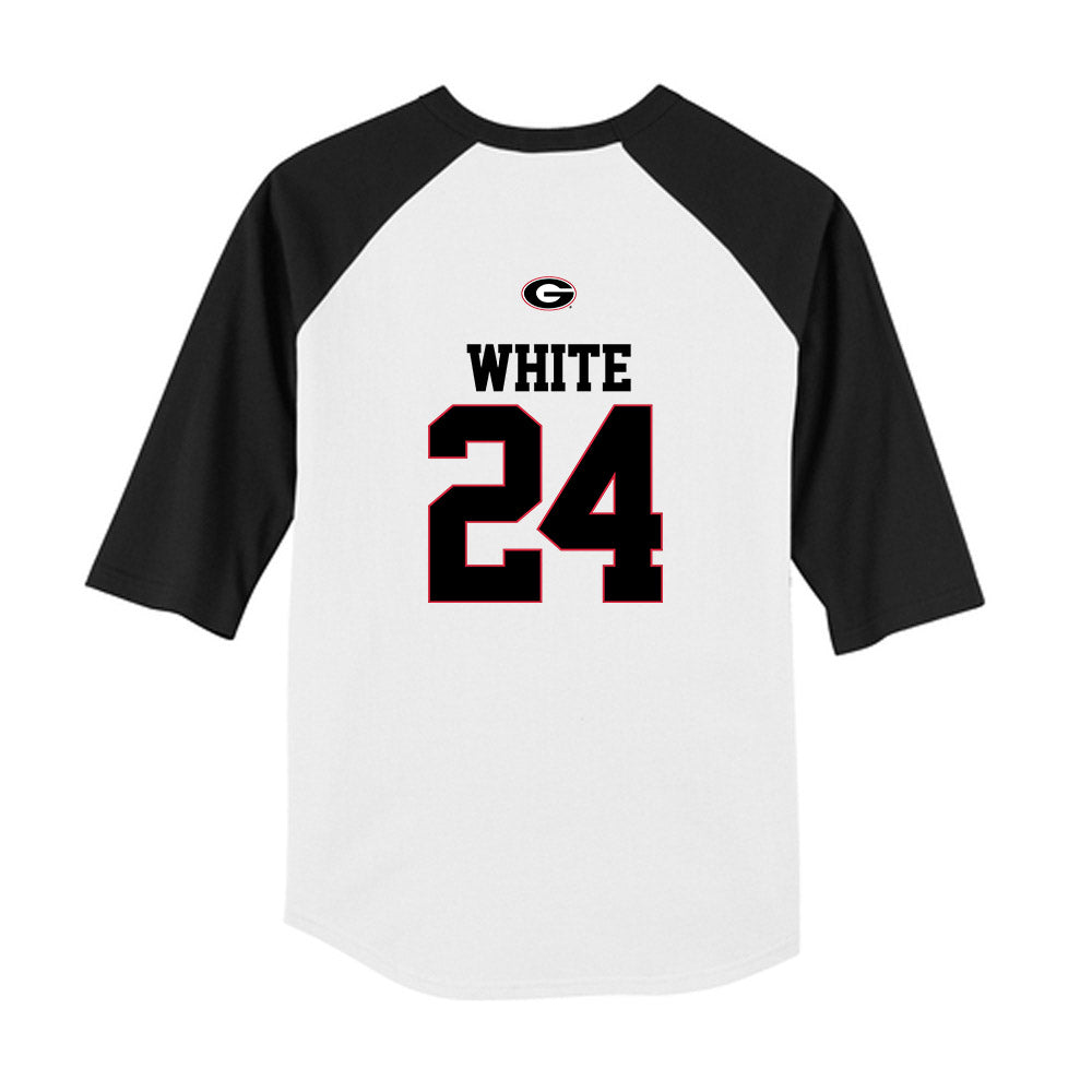 Georgia - NCAA Softball : Esther White - USA Raglan Youth Raglan T-Shirt-1