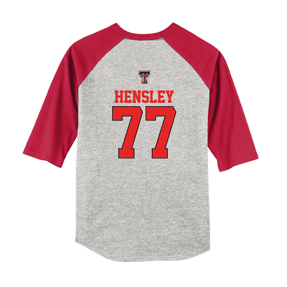 Texas Tech - NCAA Softball : Timber Hensley - USA Youth Raglan T-Shirt-1