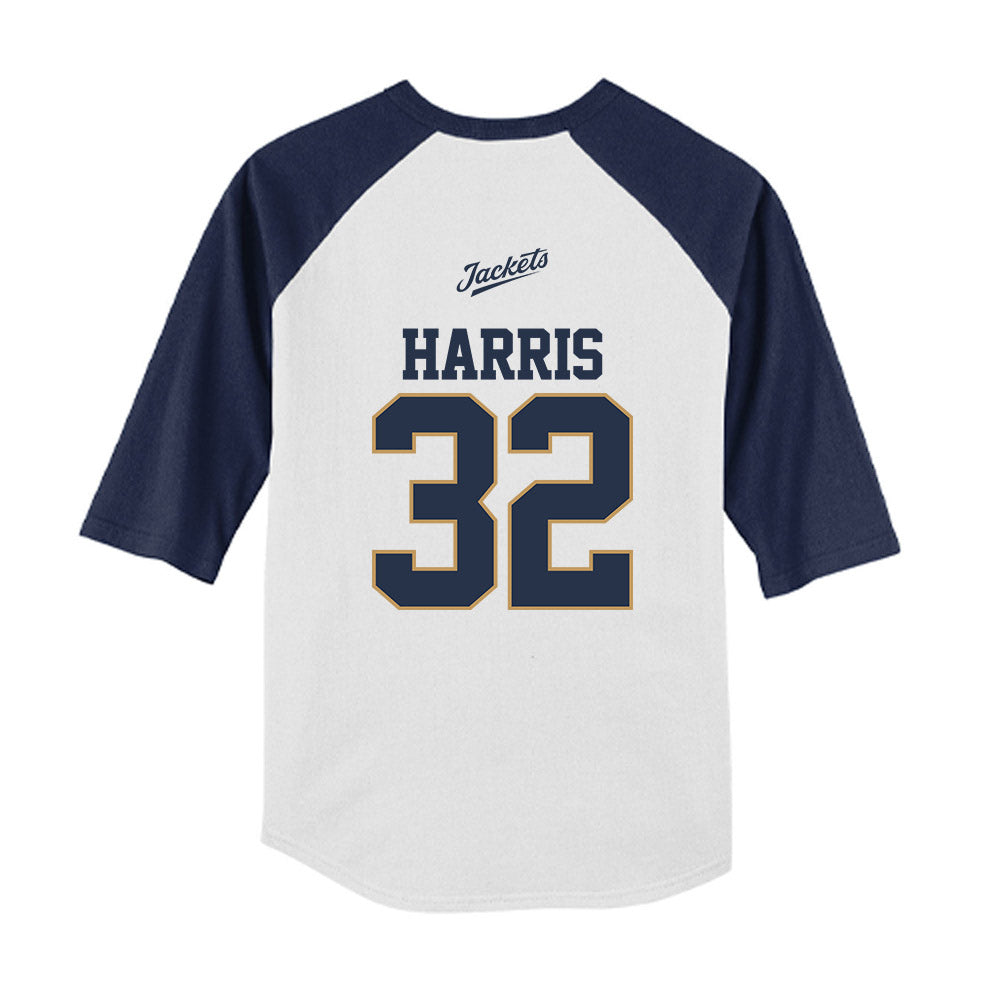 Georgia Tech - NCAA Softball : Tymber Harris - USA Youth Raglan T-Shirt-1