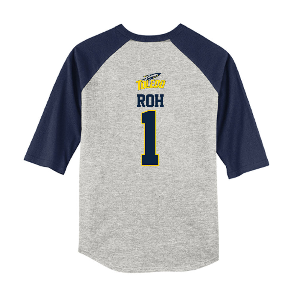 Toledo - NCAA Softball : Maggie Roh - USA Youth Raglan T-Shirt-1