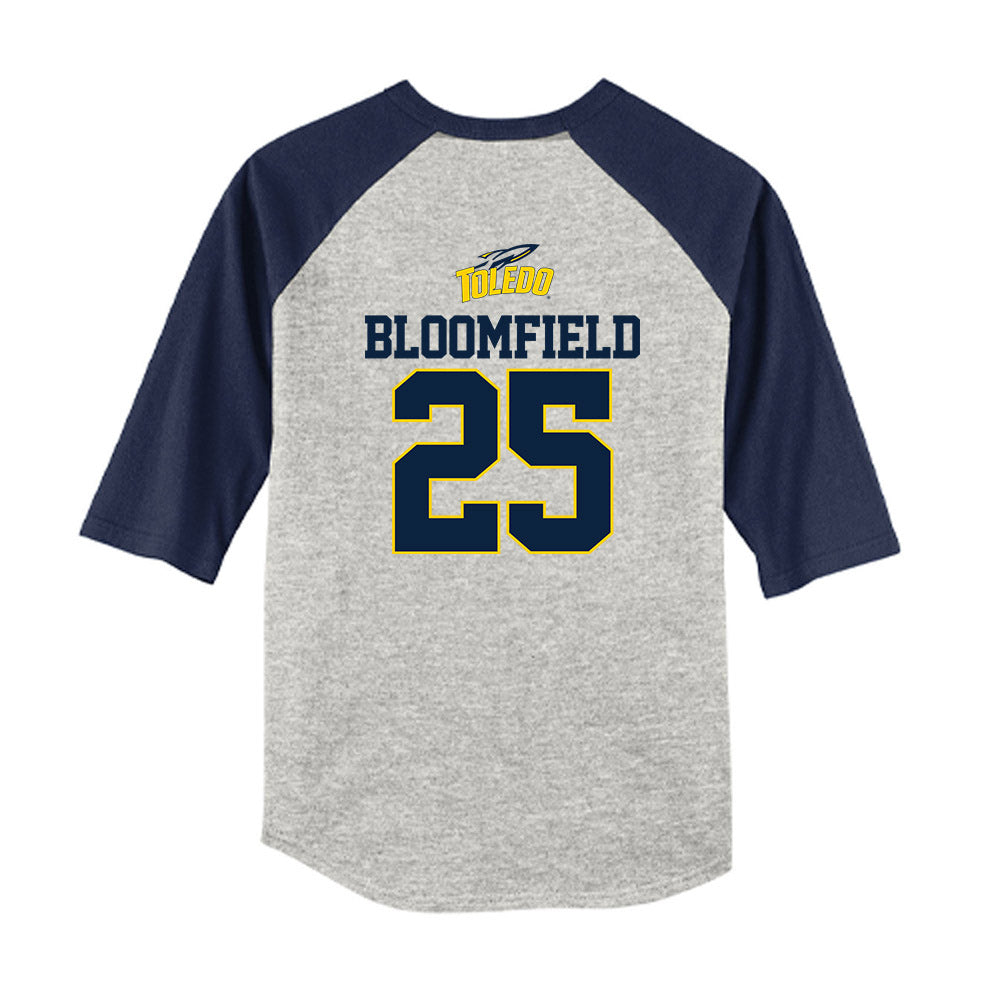 Toledo - NCAA Softball : Jenna Bloomfield - USA Youth Raglan T-Shirt-1