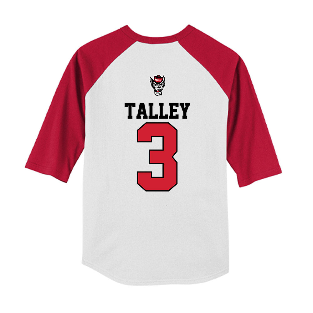NC State - NCAA Softball : Morgen Talley - Youth Raglan T-Shirt-1