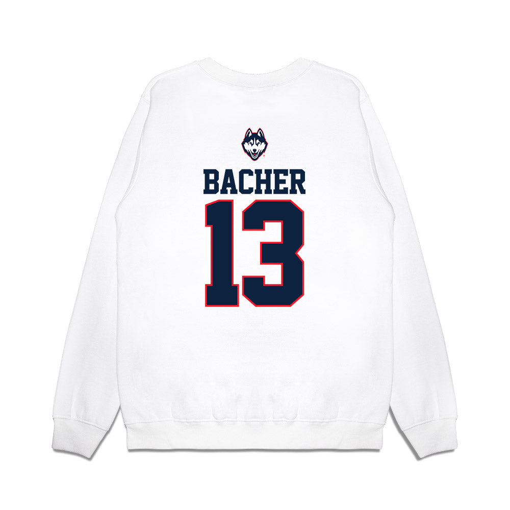 UConn - NCAA Softball : Alexandra Bacher - USA Premium Crewneck Sweatshirt-1