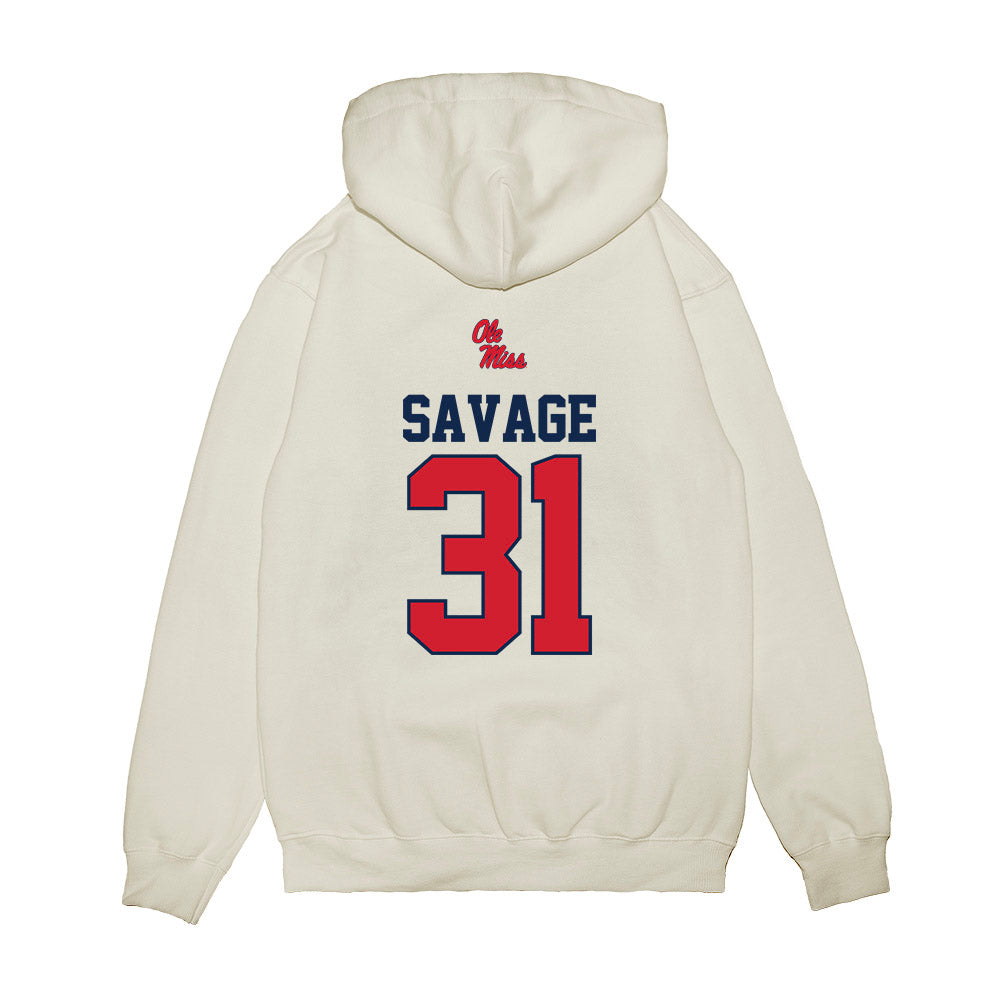 Ole Miss - NCAA Softball : Jada Savage - USA Premium Hooded Sweatshirt-1