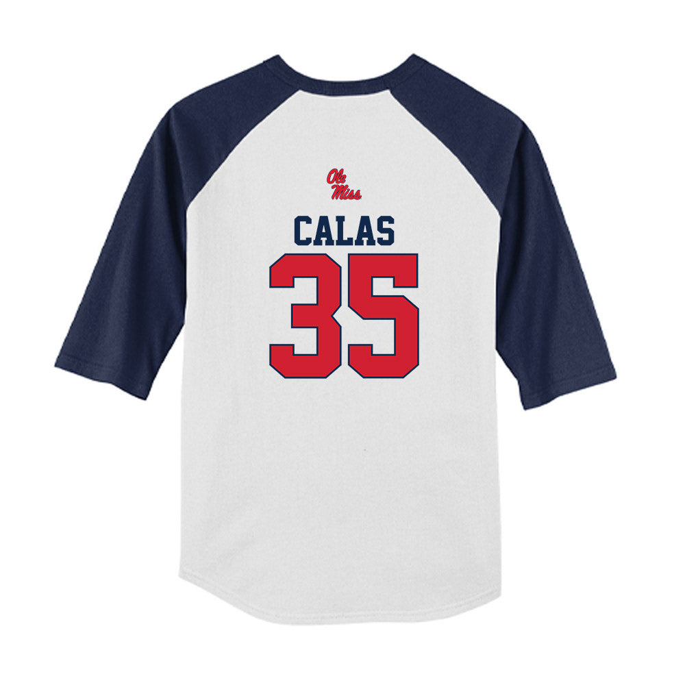Ole Miss - NCAA Softball : Charli Calas - USA Youth Raglan T-Shirt-1
