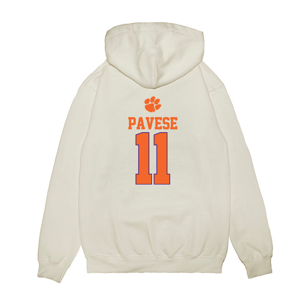 Clemson - NCAA Softball : Mac Pavese - USA Premium Hooded Sweatshirt-1