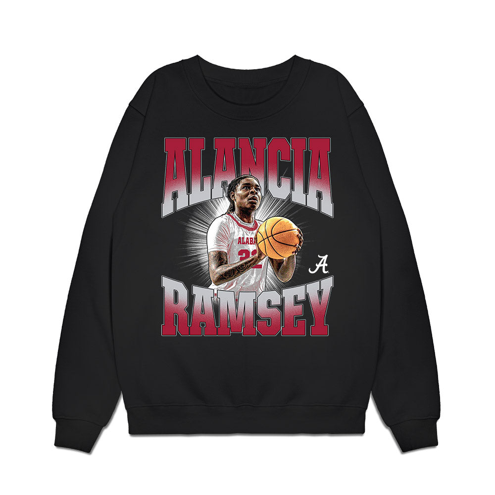 Alabama - NCAA Women's Basketball : Alancia Ramsey - Collage Premium Crewneck Sweatshirt-0