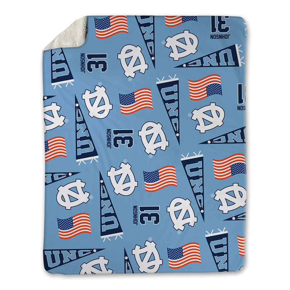 UNC - NCAA Baseball : Olin Johnson - USA Blanket-0