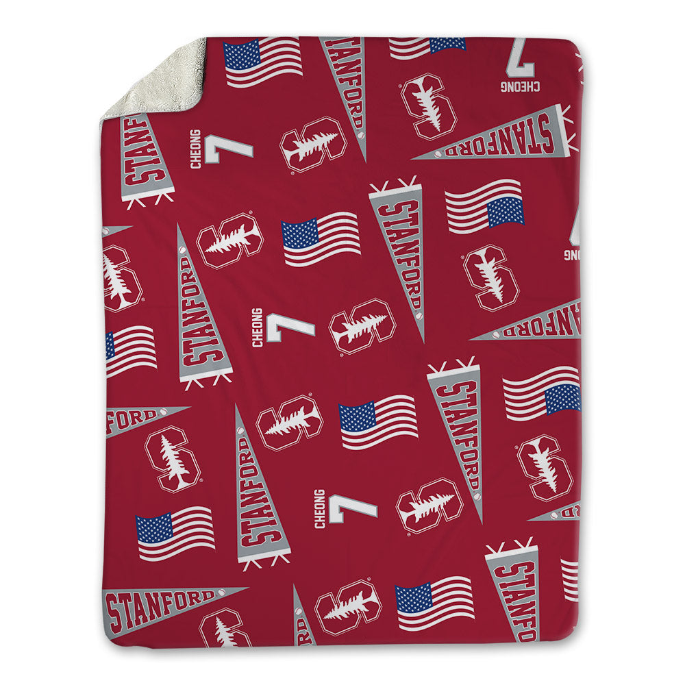 Stanford - NCAA Baseball : Philip Cheong - USA Blanket-0