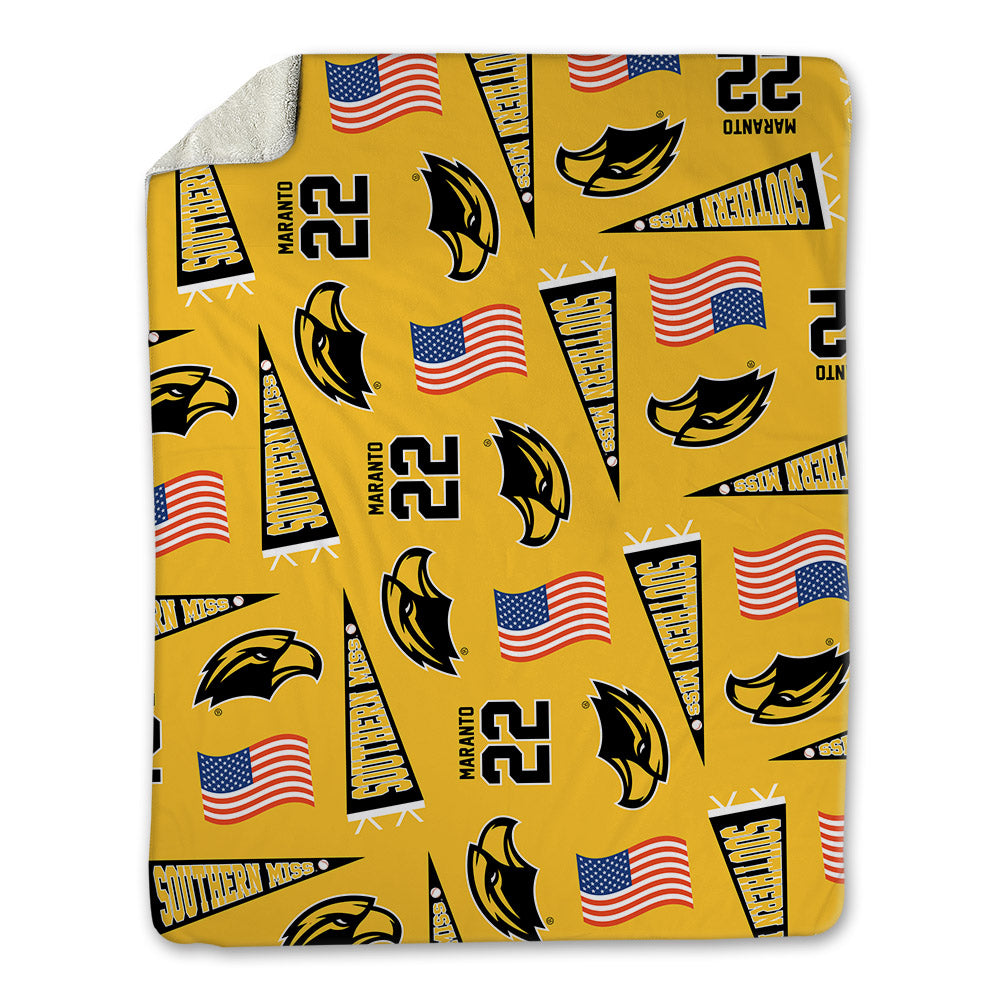 Southern Miss - NCAA Baseball : Braden Maranto - USA Blanket-0