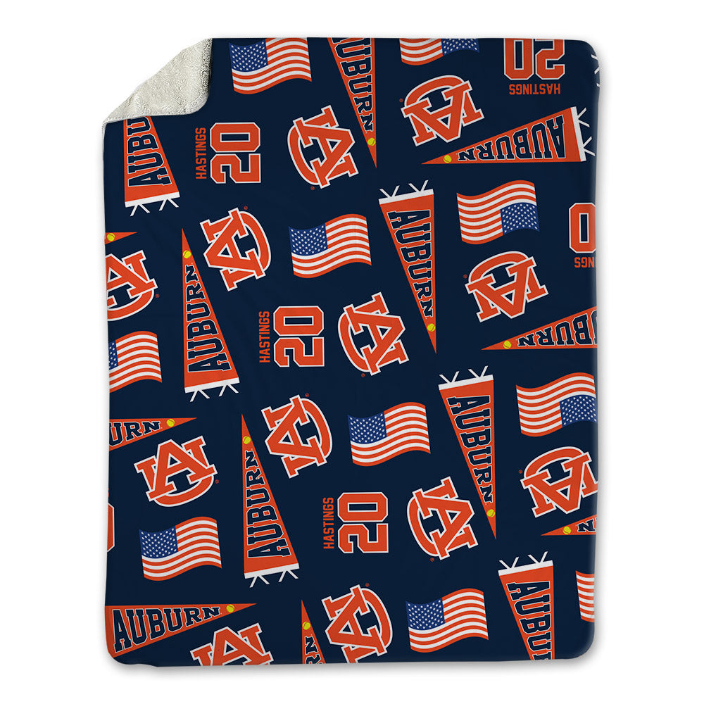Auburn - NCAA Softball : Alyssa Hastings - USA Blanket-0