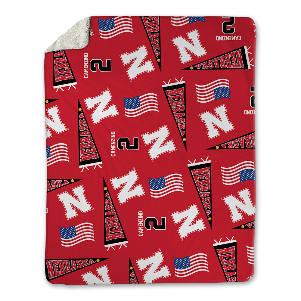 Nebraska - NCAA Softball : Lauren Camenzind - USA Blanket-0