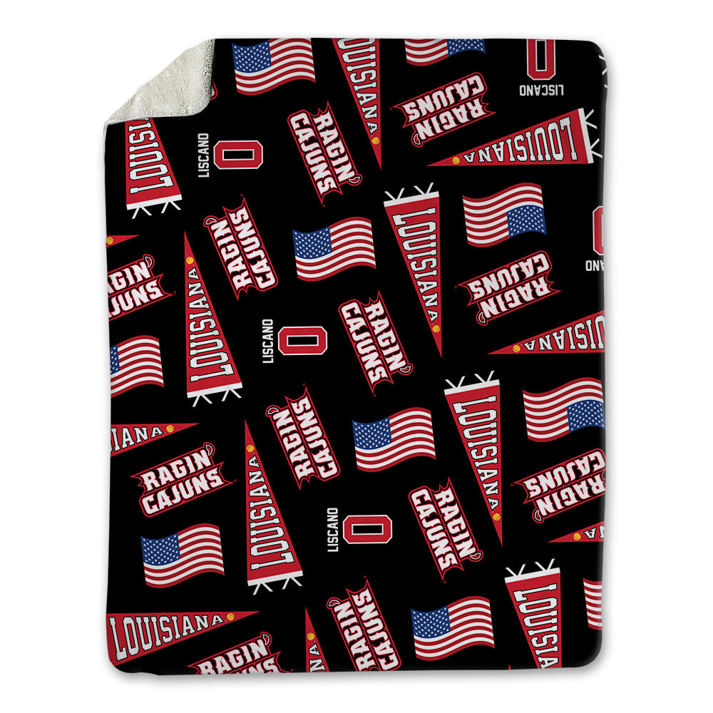 Louisiana - NCAA Softball : Mia Liscano - USA Blanket-0