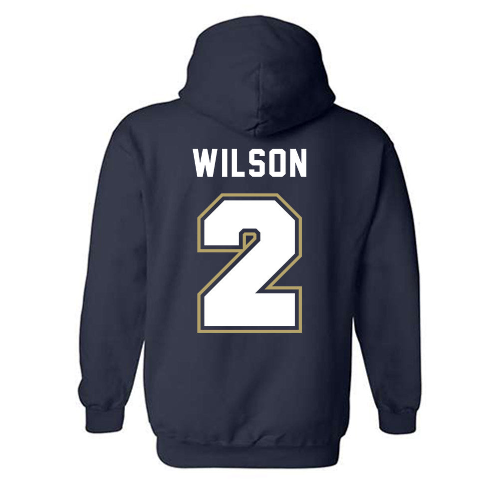 UC Davis - NCAA Men's Basketball : Marcus Wilson - Classic Shersey Hooded Sweatshirt-1