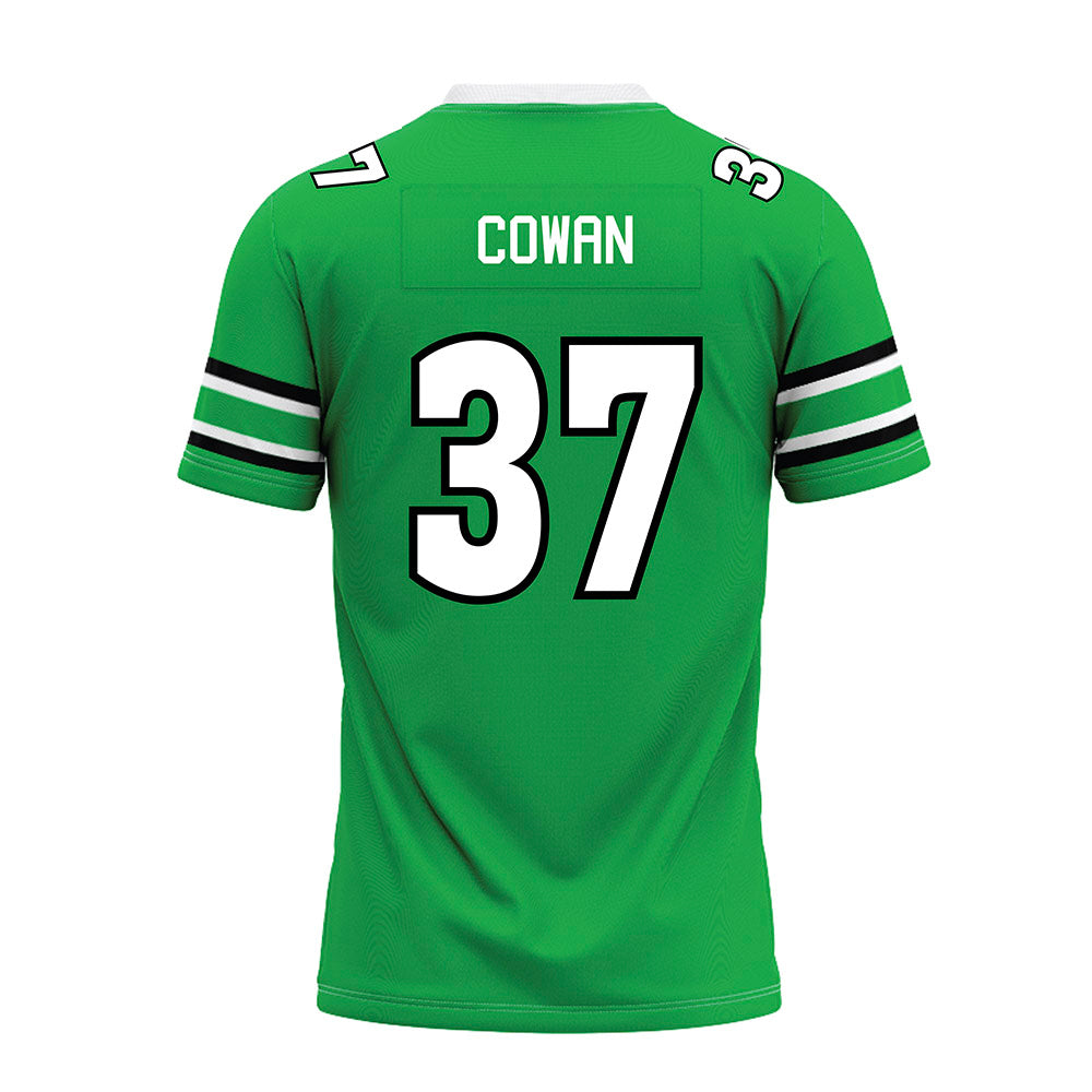 Marshall - NCAA Football : atley cowan - Green Premium Football Jersey-1