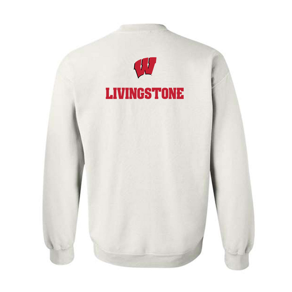 Wisconsin - NCAA Men's Cross Country : Johnny Livingstone - Sports Shersey Crewneck Sweatshirt-1