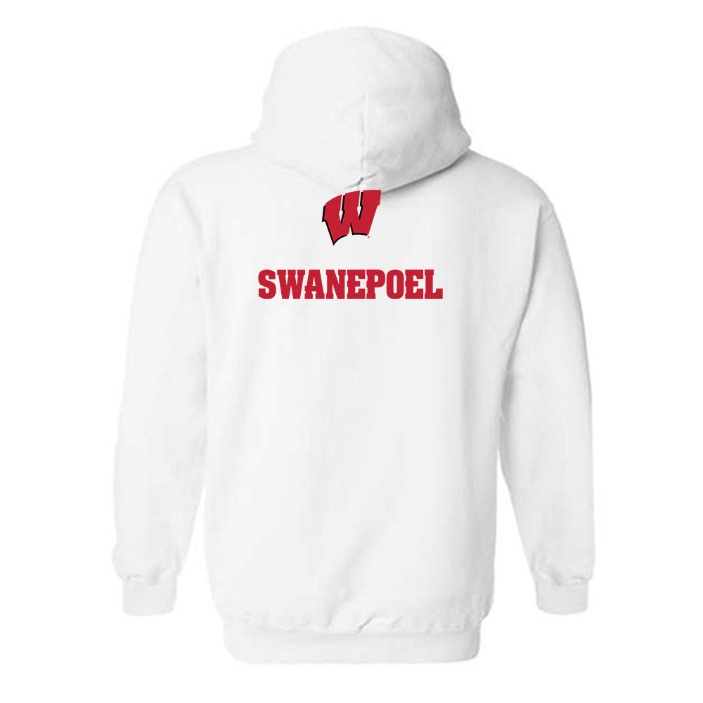 Wisconsin - NCAA Men's Swimming & Diving : Lance Swanepoel - Sports Shersey Hooded Sweatshirt-1