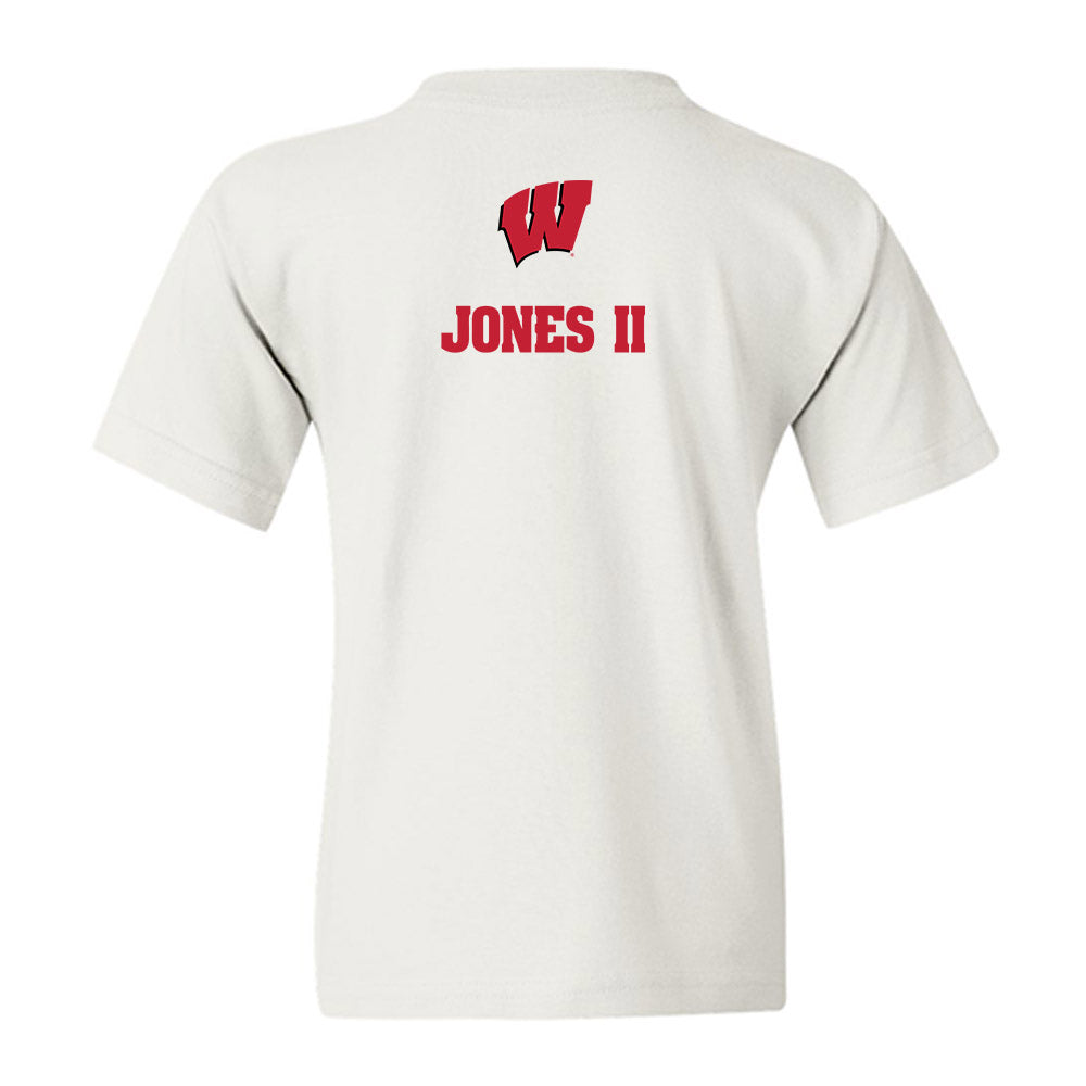 Wisconsin - NCAA Men's Track & Field : Darius Jones II - Sports Shersey Youth T-Shirt-1