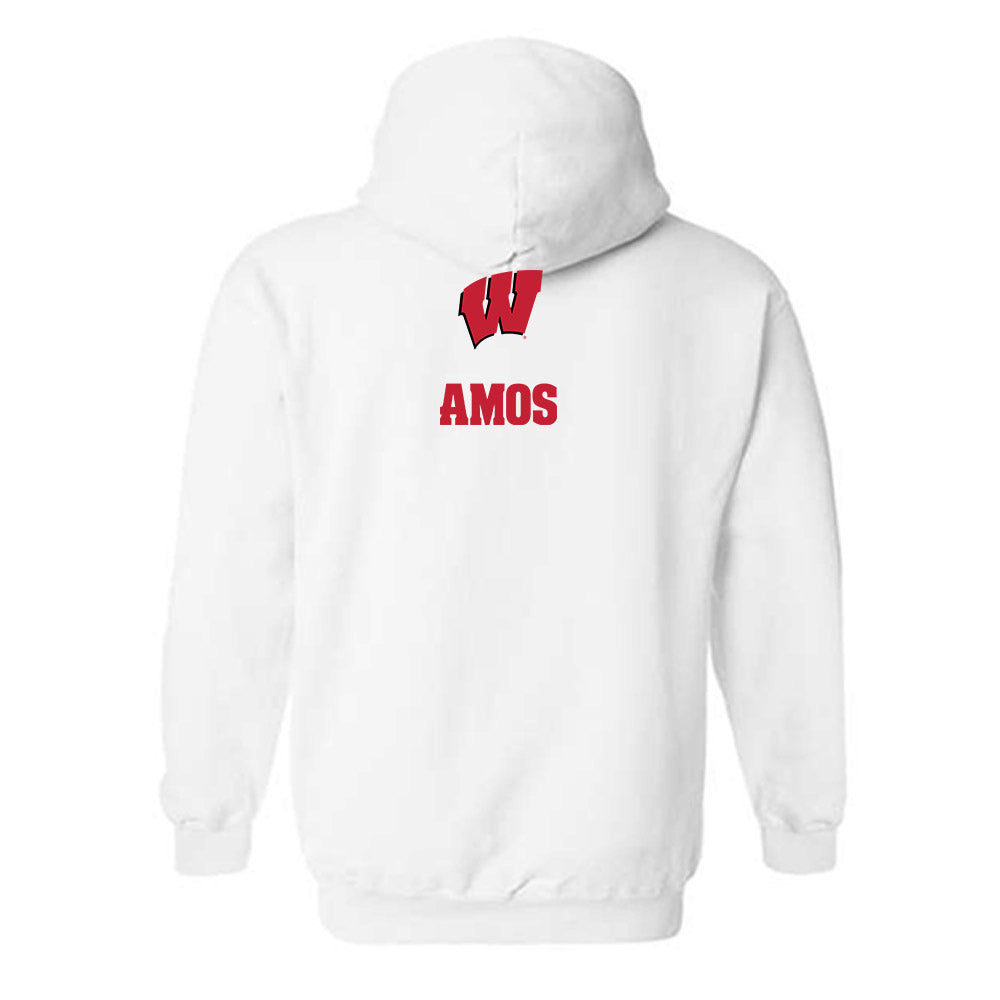 Wisconsin - NCAA Wrestling : Braxton Amos - Sports Shersey Hooded Sweatshirt-1