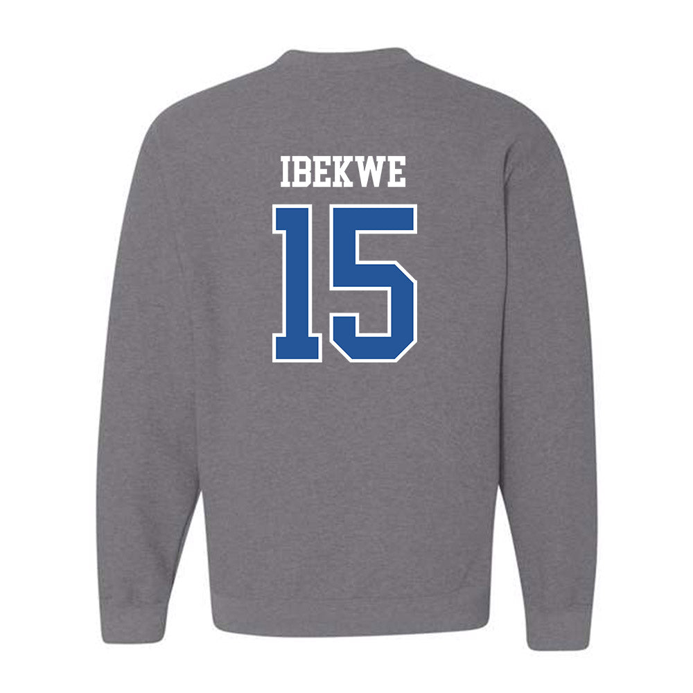 Hampton - NCAA Men's Basketball : Zion Ibekwe - Classic Shersey Crewneck Sweatshirt-1