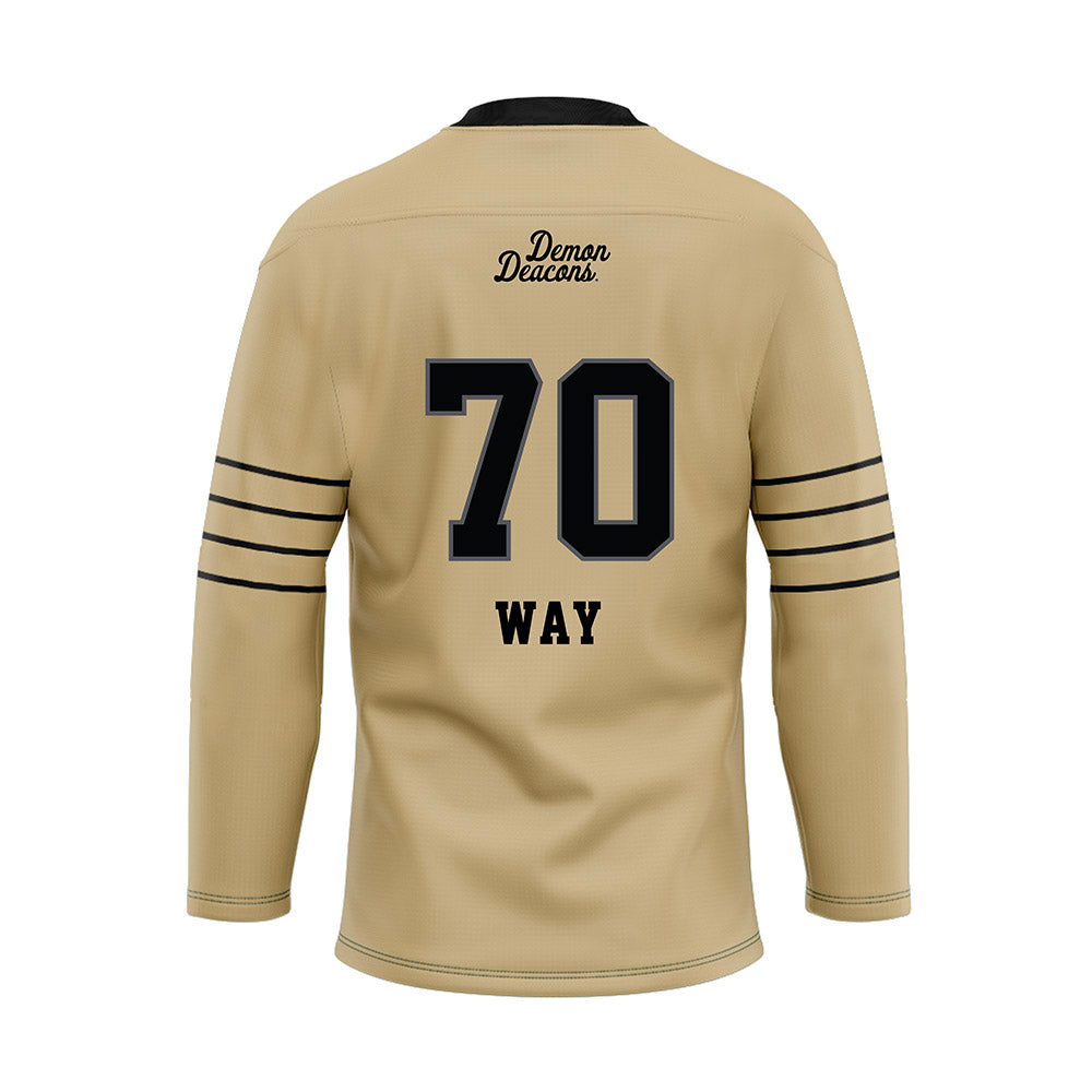 Wake Forest - NCAA Football : Will Way - Hockey Jersey-1