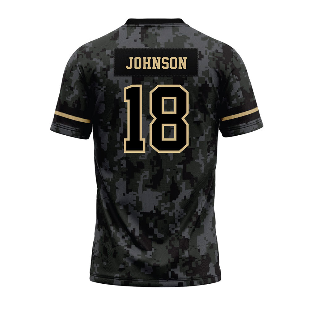 Wake Forest - NCAA Football : DJ Johnson - Camo Premium Football Jersey-1