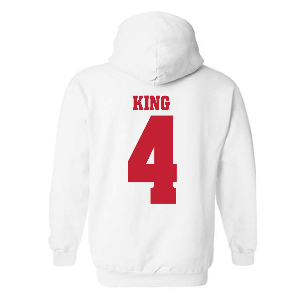 Wisconsin - NCAA Softball : Emma King - Classic Shersey Hooded Sweatshirt-1