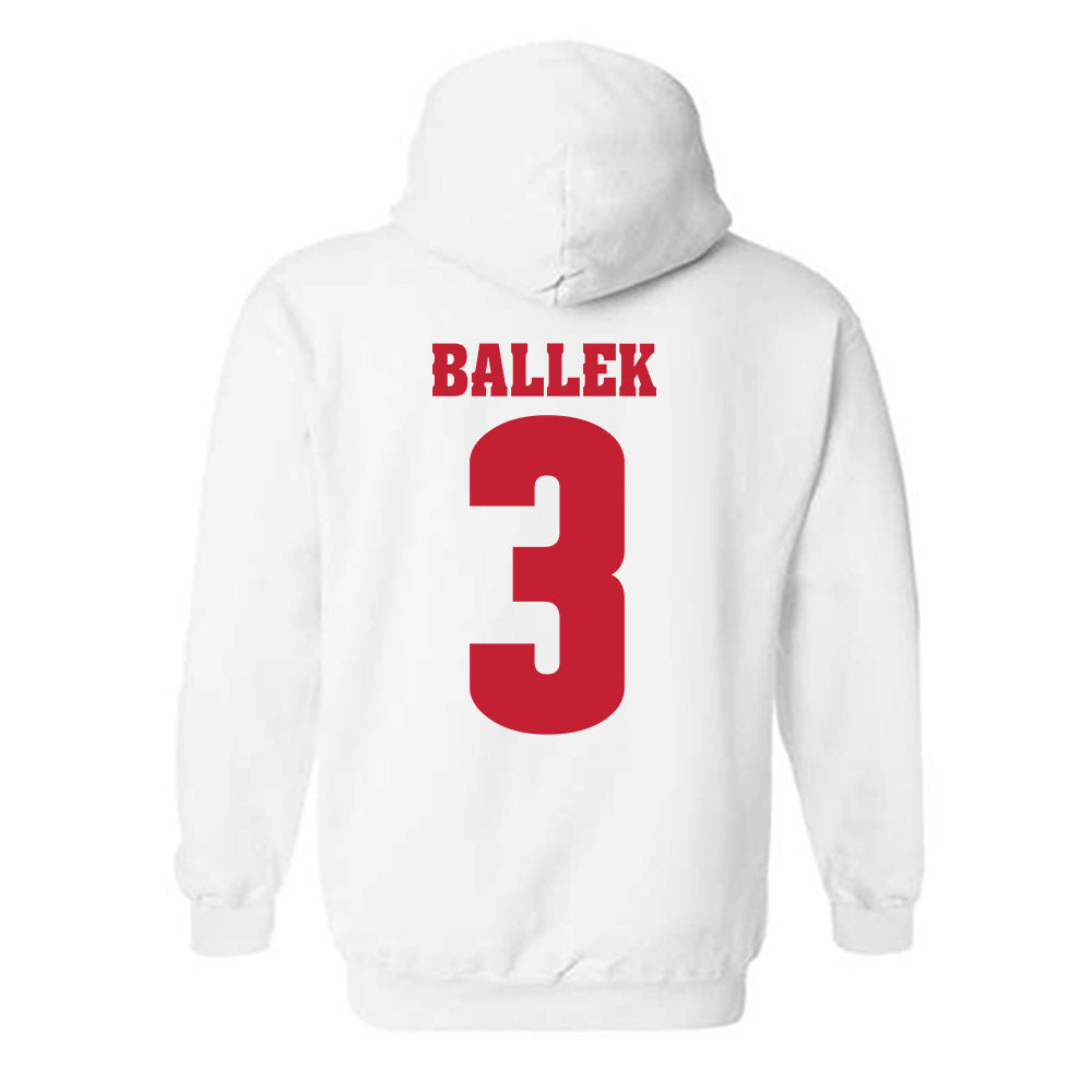 Wisconsin - NCAA Women's Soccer : Abby Ballek - Classic Shersey Hooded Sweatshirt-1