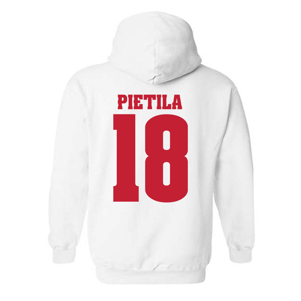 Wisconsin - NCAA Men's Ice Hockey : Adam Pietila - Classic Shersey Hooded Sweatshirt-1