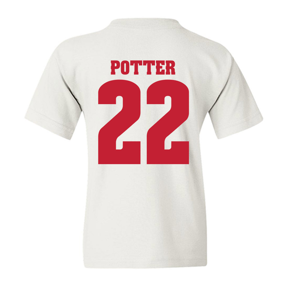 Wisconsin - NCAA Women's Ice Hockey : Laney Potter - Classic Shersey Youth T-Shirt-1