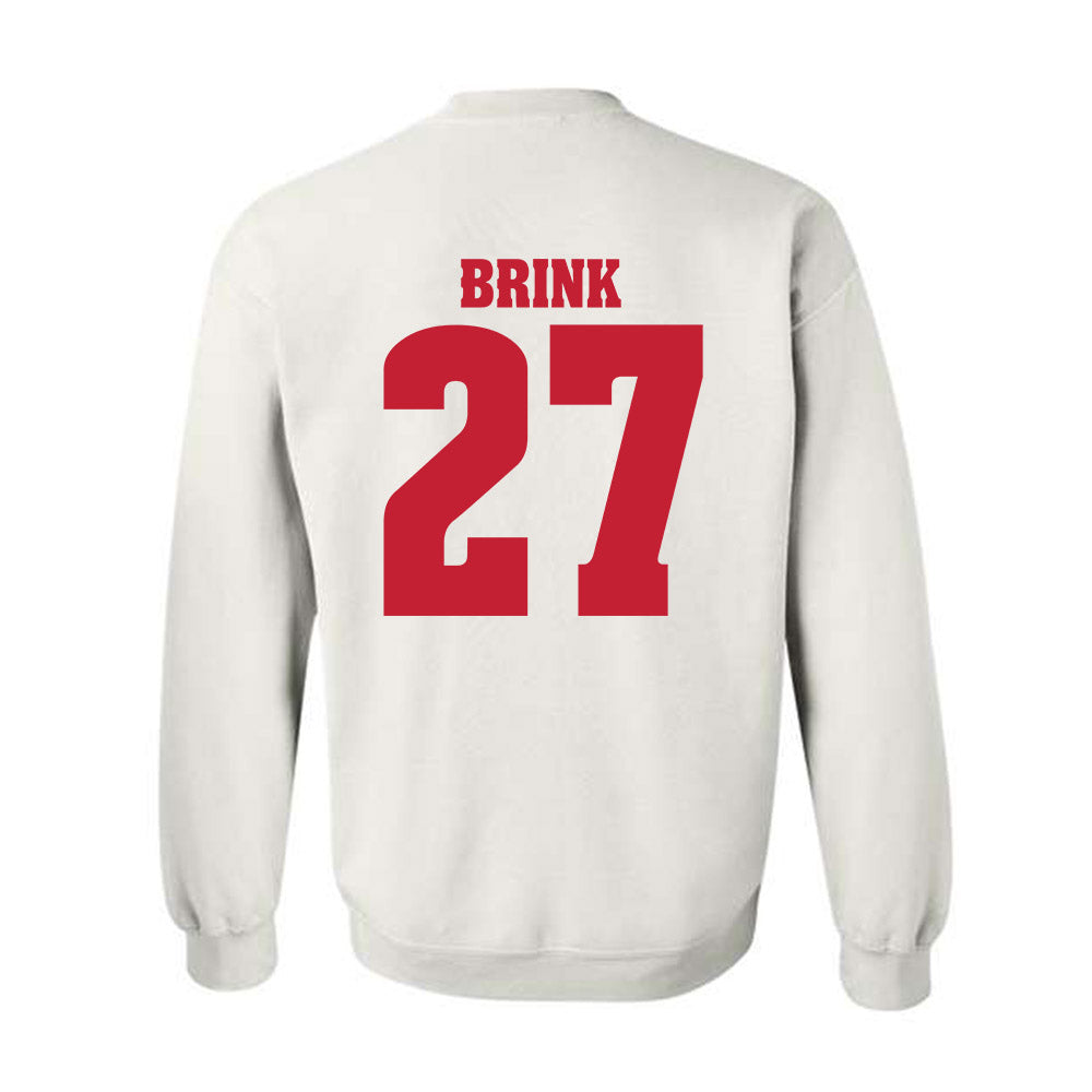 Wisconsin - NCAA Men's Ice Hockey : Finn Brink - Classic Shersey Crewneck Sweatshirt-1