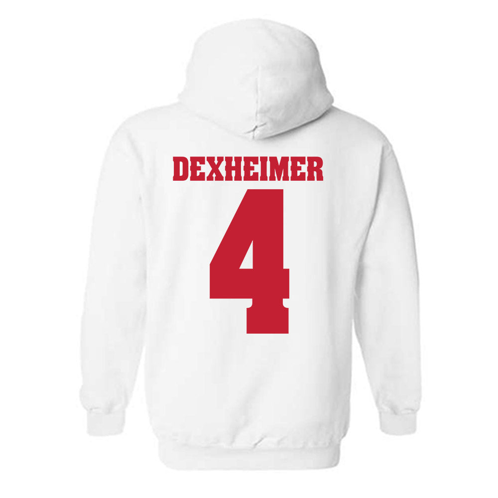 Wisconsin - NCAA Men's Ice Hockey : Ben Dexheimer - Classic Shersey Hooded Sweatshirt-1