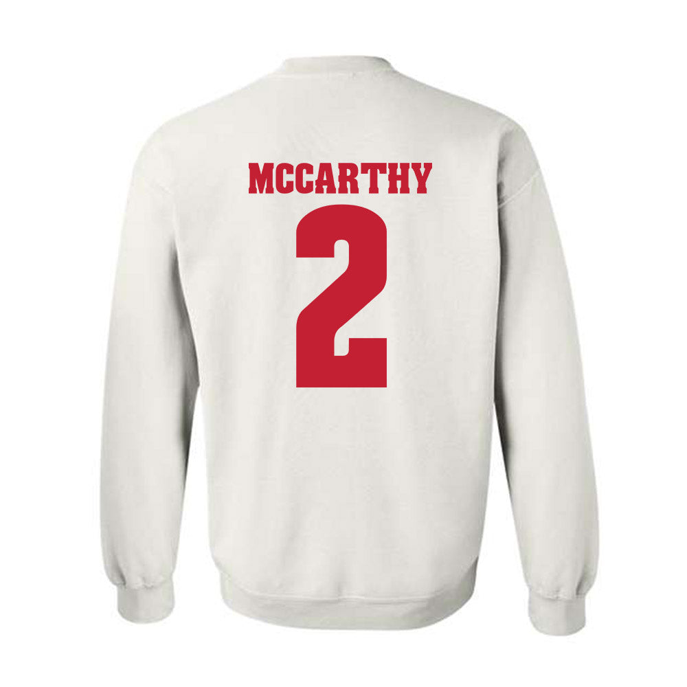 Wisconsin - NCAA Women's Ice Hockey : Finley McCarthy - Classic Shersey Crewneck Sweatshirt-1