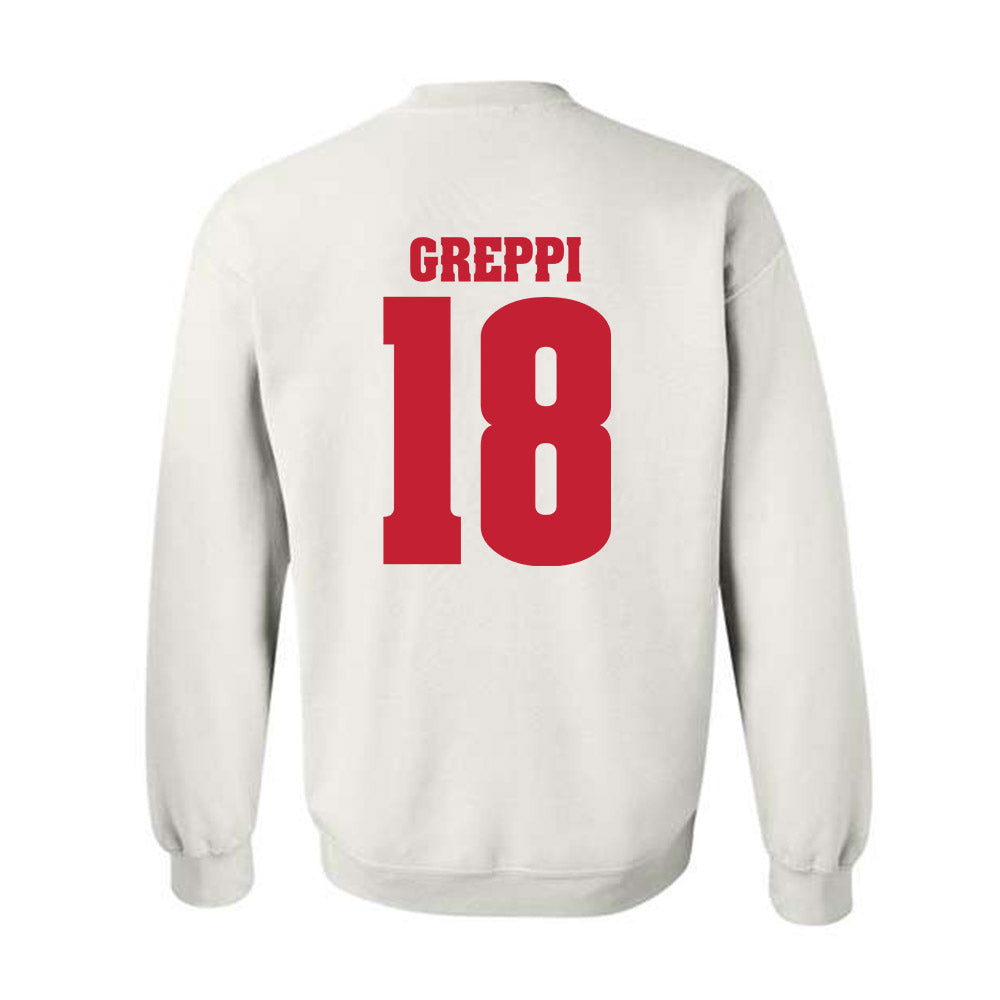 Wisconsin - NCAA Men's Basketball : Riccardo Greppi - Classic Shersey Crewneck Sweatshirt-1