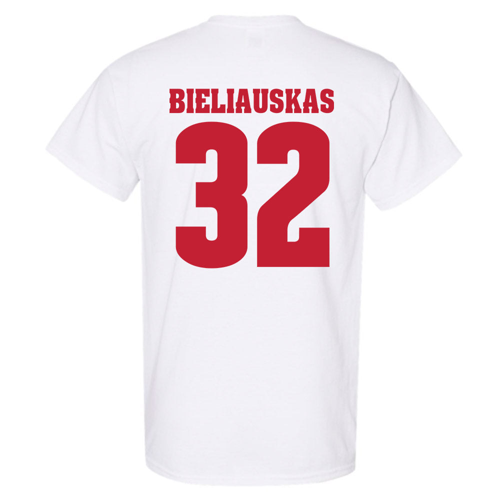 Wisconsin - NCAA Men's Basketball : Aleksas Bieliauskas - Classic Shersey T-Shirt-1