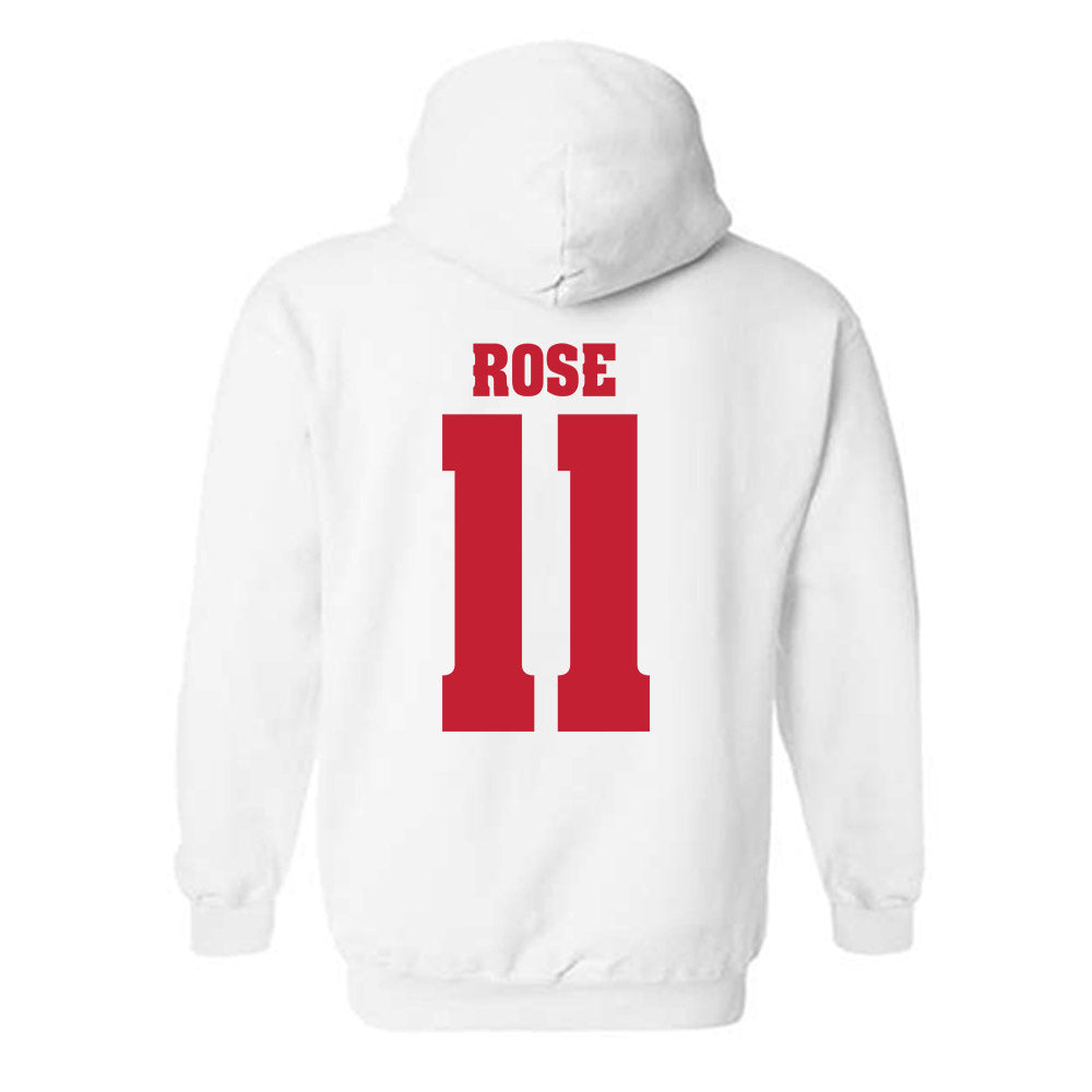 Wisconsin - NCAA Women's Basketball : Caia Rose - Classic Shersey Hooded Sweatshirt-1