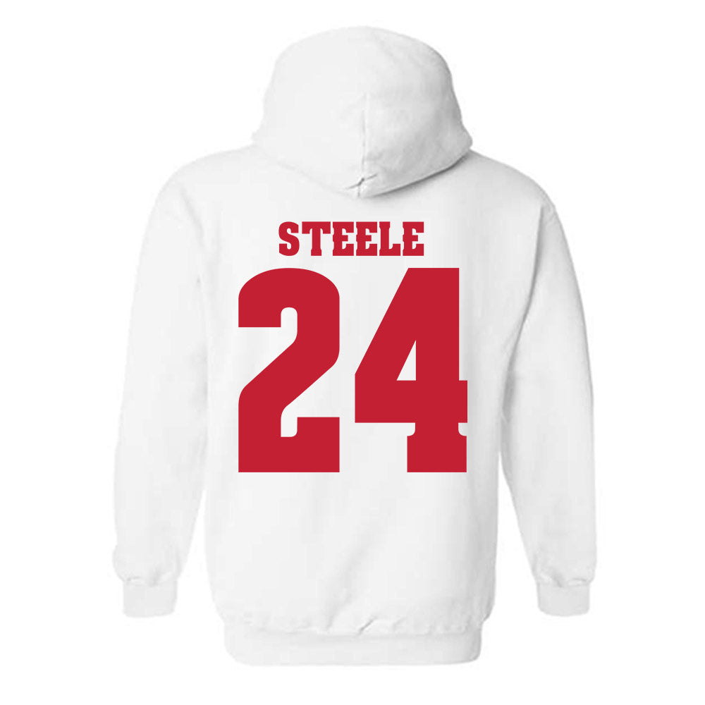 Wisconsin - NCAA Women's Basketball : Laci Steele - Classic Shersey Hooded Sweatshirt-1