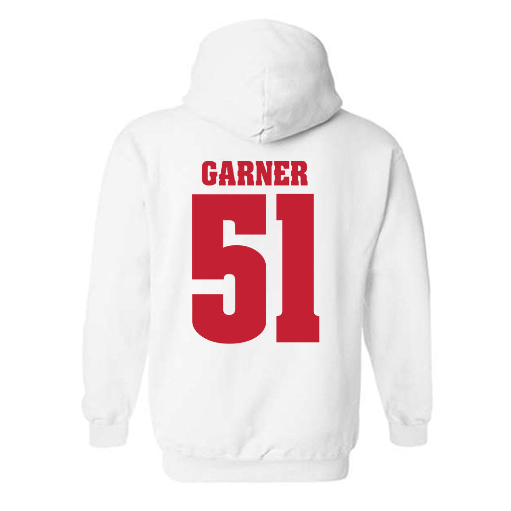 Wisconsin - NCAA Football : Micheal Garner - Classic Shersey Hooded Sweatshirt-1