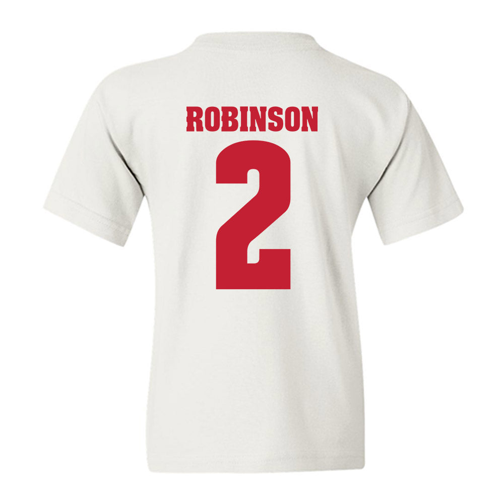 Wisconsin - NCAA Football : Javan Robinson - Classic Shersey Youth T-Shirt-1