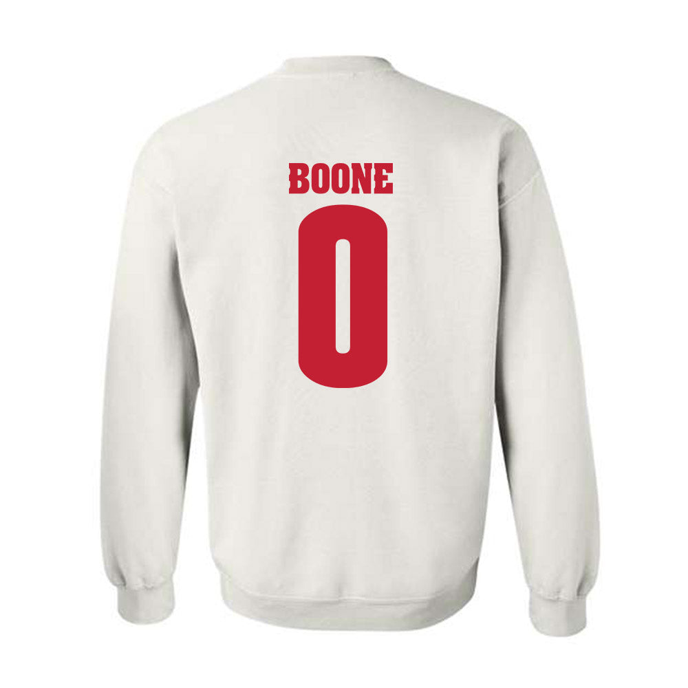 Wisconsin - NCAA Football : Justus Boone - Classic Shersey Crewneck Sweatshirt-1