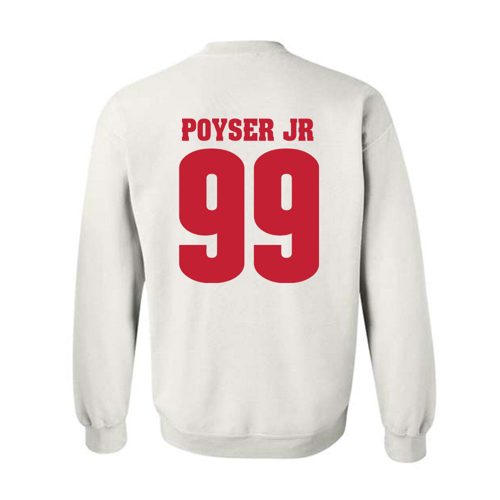 Wisconsin - NCAA Football : Jermaine Poyser Jr - Classic Shersey Crewneck Sweatshirt-1