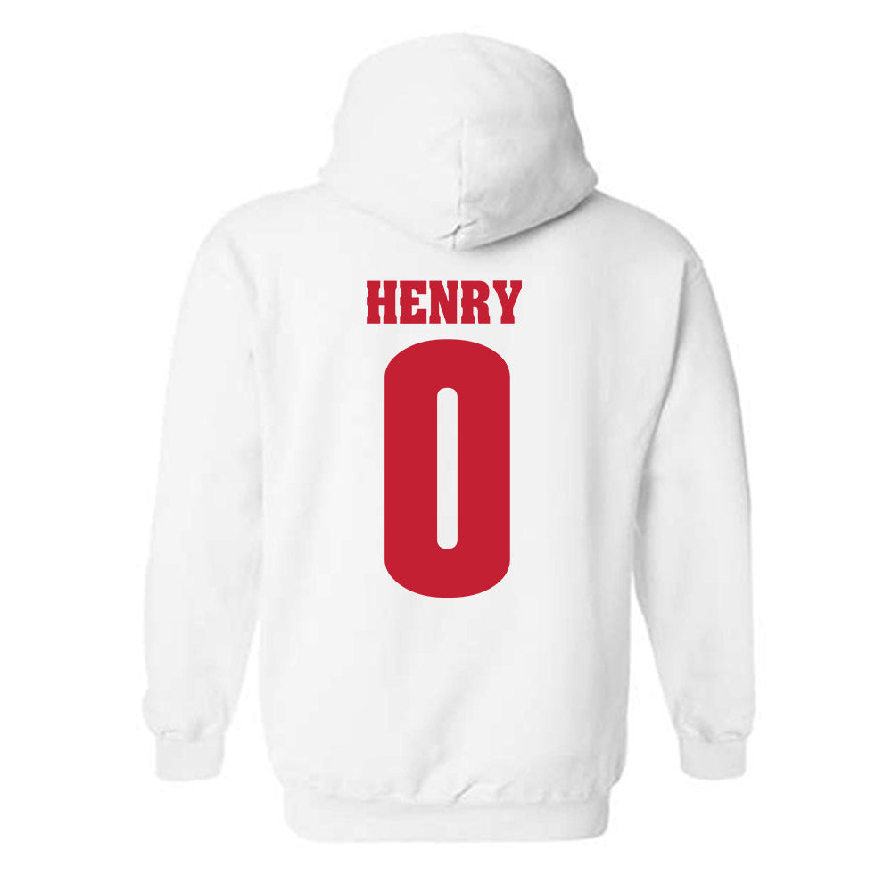 Wisconsin - NCAA Football : Tyrell Henry - Classic Shersey Hooded Sweatshirt-1
