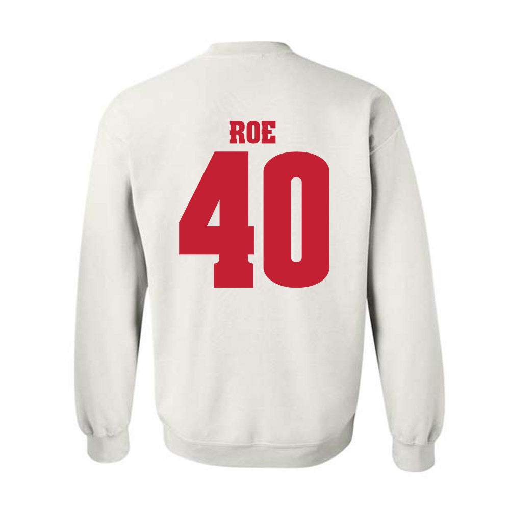 Wisconsin - NCAA Football : James Roe - Classic Shersey Crewneck Sweatshirt-1
