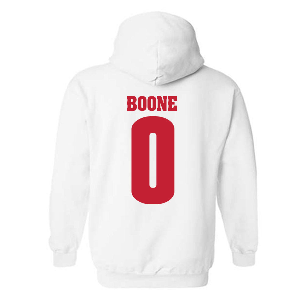 Wisconsin - NCAA Football : Justus Boone - Classic Shersey Hooded Sweatshirt-1