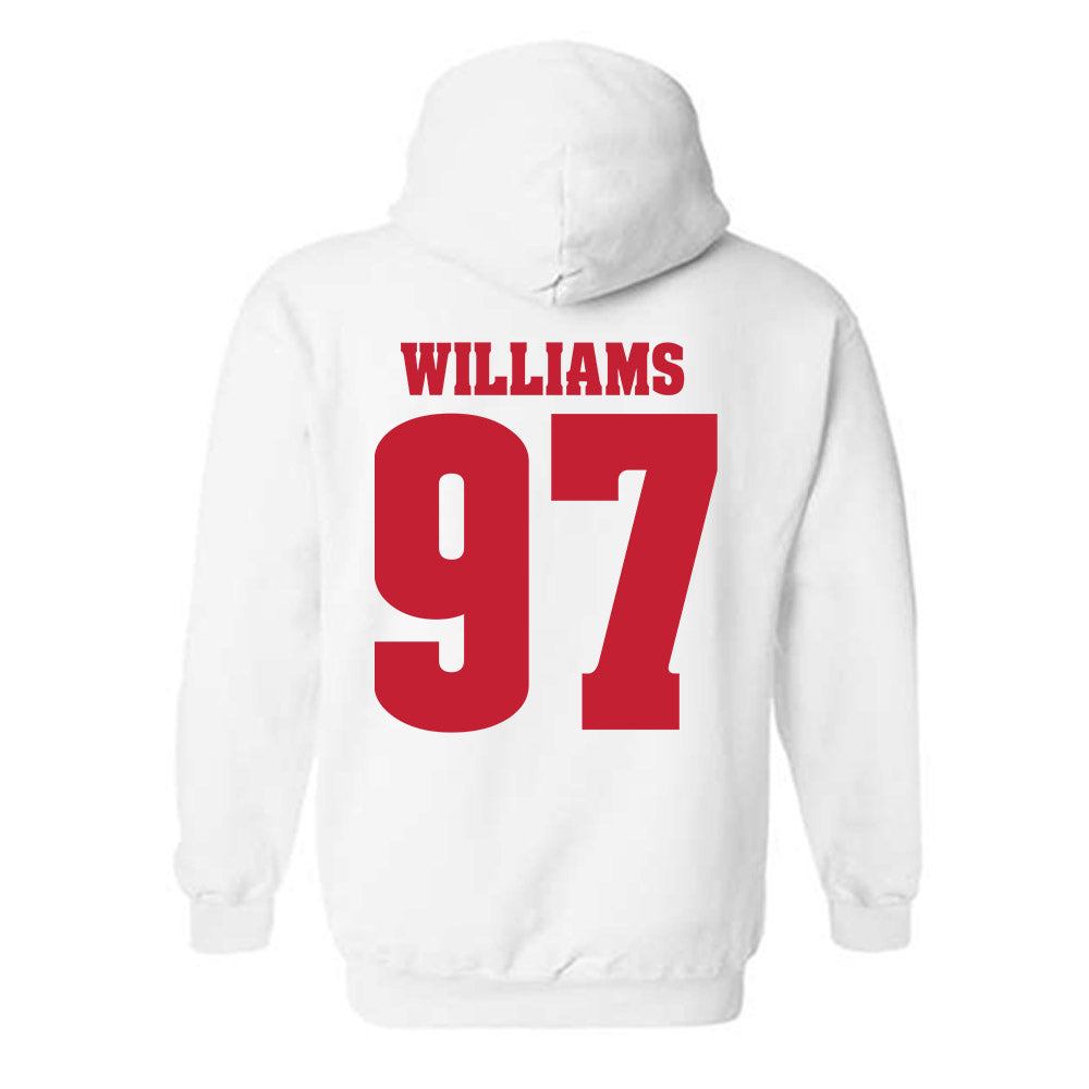 Wisconsin - NCAA Football : jaylen williams - Classic Shersey Hooded Sweatshirt-1