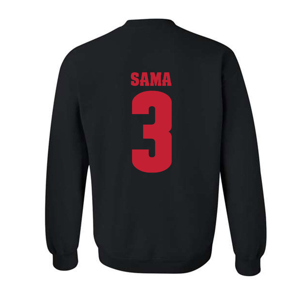 Wisconsin - NCAA Football : Abu Sama - Classic Shersey Crewneck Sweatshirt-1