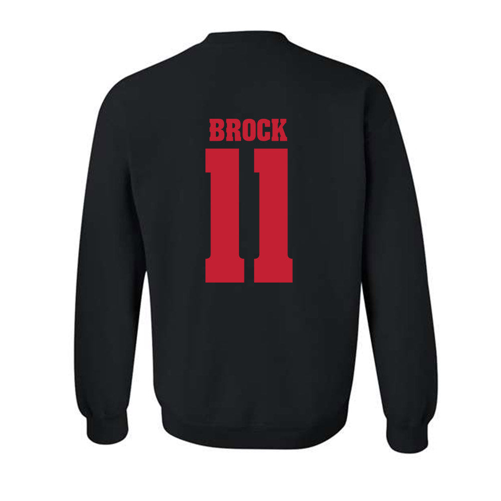 Wisconsin - NCAA Football : Kash Brock - Classic Shersey Crewneck Sweatshirt-1
